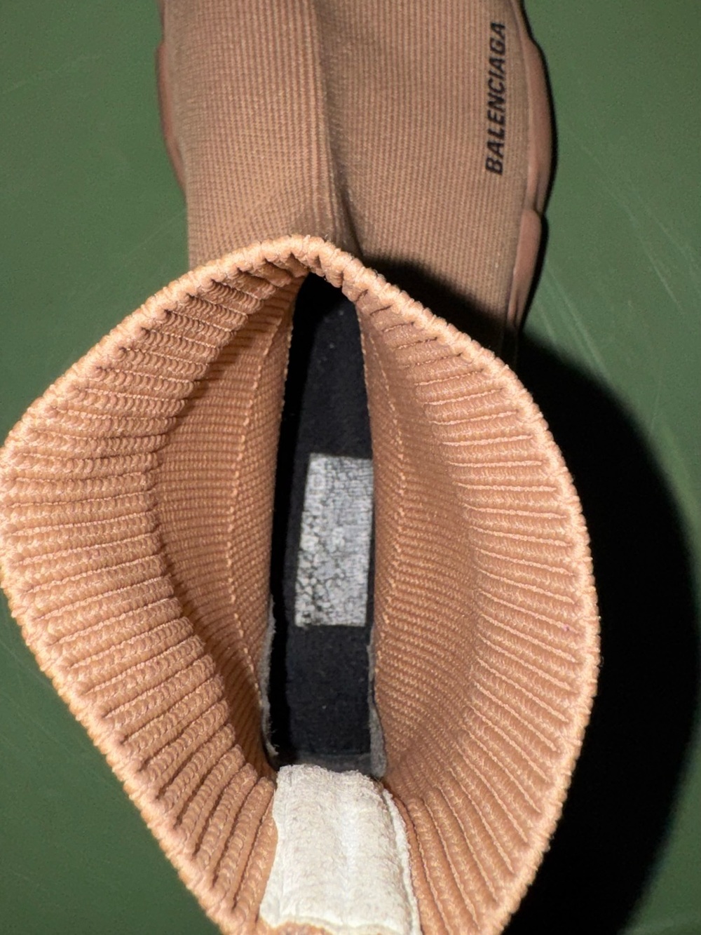 Balenciaga Peach Knit Speed Trainer Sneakers - Picture 12 of 12